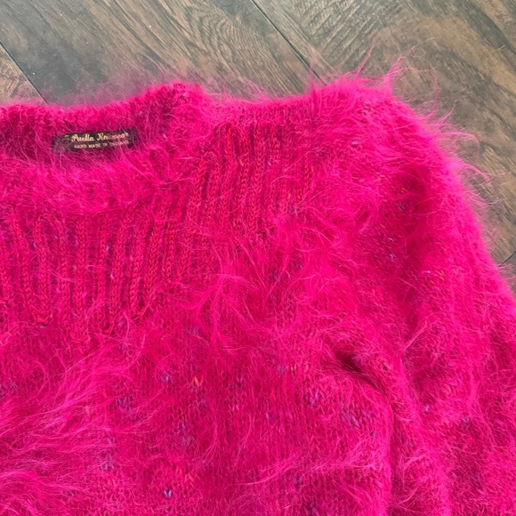 Puella Knitwear Made In England Hand Knit Vintage Puff Sleeve Sweater - Picture 4 of 7